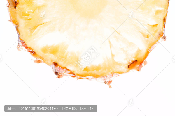 白色背景上的菠蘿抽象紋理