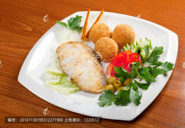 左口魚蔬菜