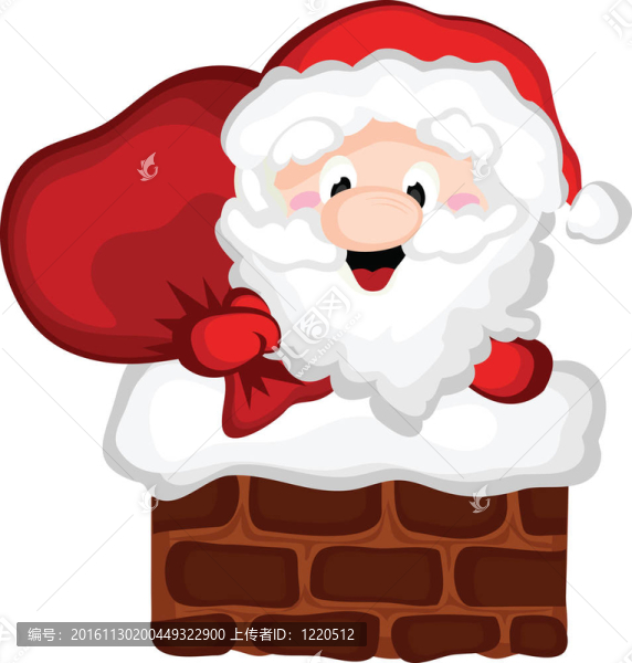Santa在煙囪里