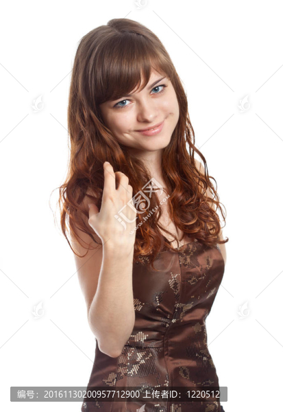 年輕漂亮的黑發(fā)女人肖像