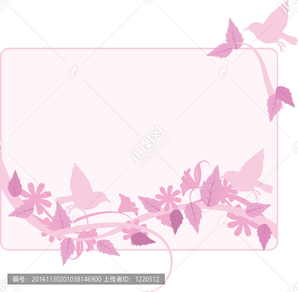 鳥(niǎo)類(lèi)和花卉背景
