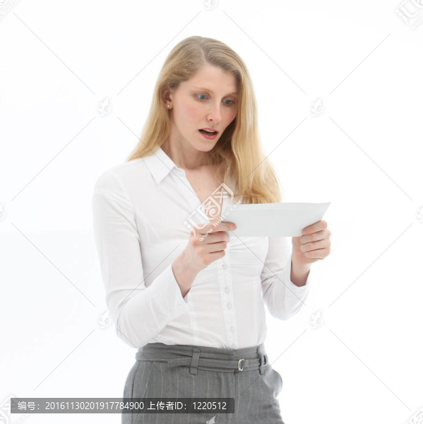 女人閱讀壞消息