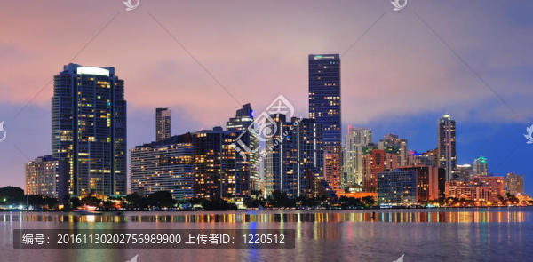 邁阿密的夜景