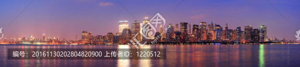 紐約市曼哈頓黃昏帕諾拉