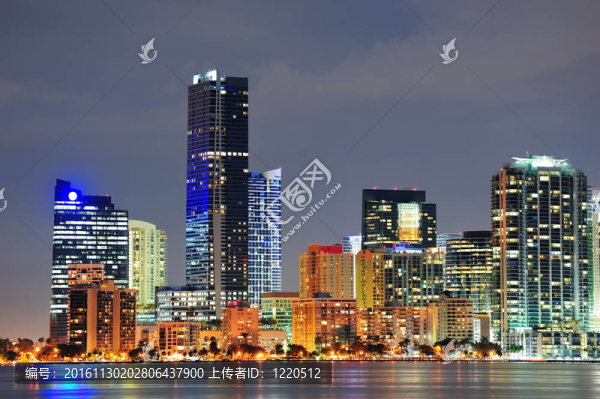 邁阿密的夜景