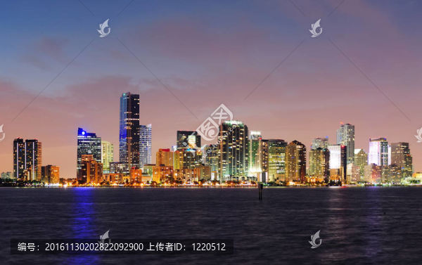 邁阿密的夜景