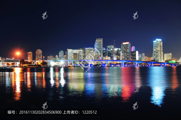 邁阿密的夜景