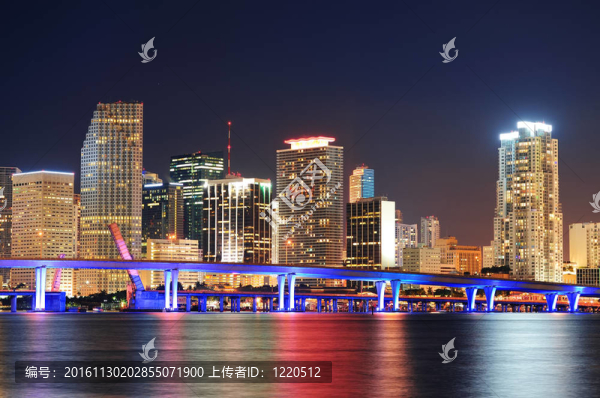 邁阿密的夜景