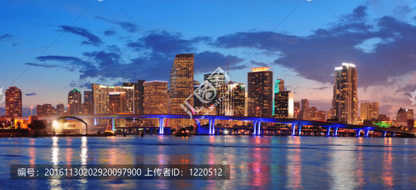 邁阿密的夜景