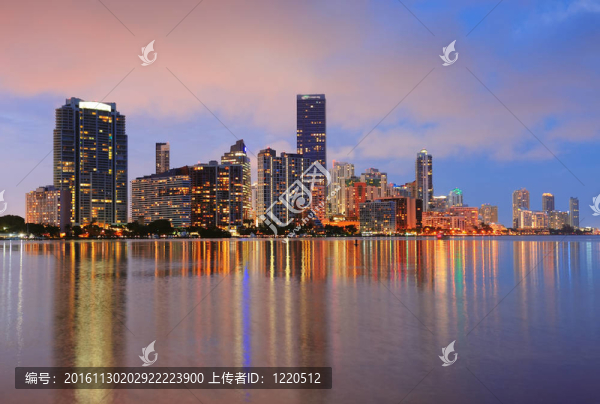 邁阿密的夜景