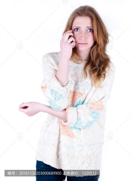 年輕女性畫像。