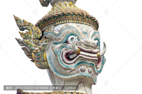 在Wat,Phra,Kaew的巨型雕像