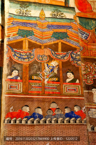 古代佛教寺廟壁畫