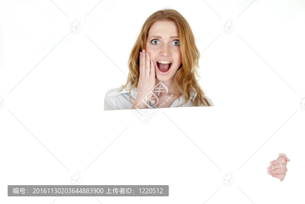 顯示橫幅添加的商業(yè)女性