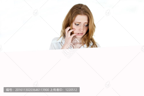 顯示橫幅添加的商業(yè)女性