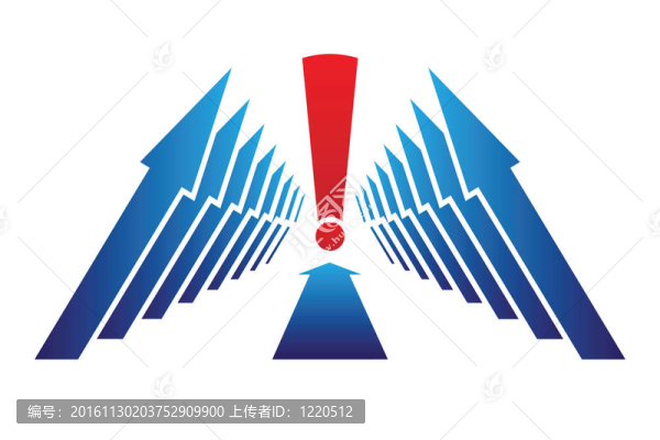 瞄準(zhǔn)驚嘆號的箭頭