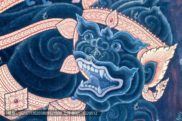 老式泰國(guó)傳統(tǒng)藝術(shù)畫(huà)