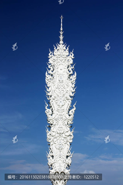 著名的白色教堂；泰國(guó)北部