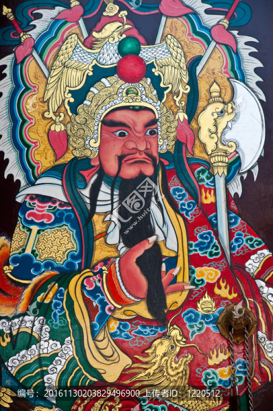 傳統(tǒng)的寺門型在中國城泰國。中國的神門上