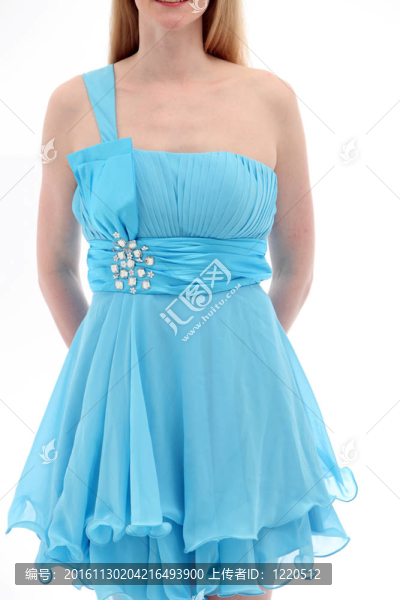穿藍(lán)色衣服的女人