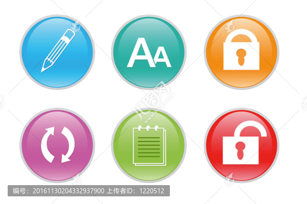 網(wǎng)頁(yè)的彩色圖標(biāo)