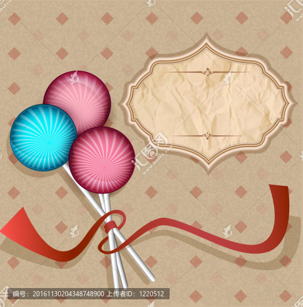 復(fù)古的背景，在堅(jiān)持lollipops.candy