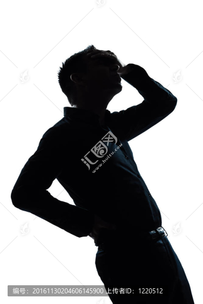 剪影人肖像痛背痛