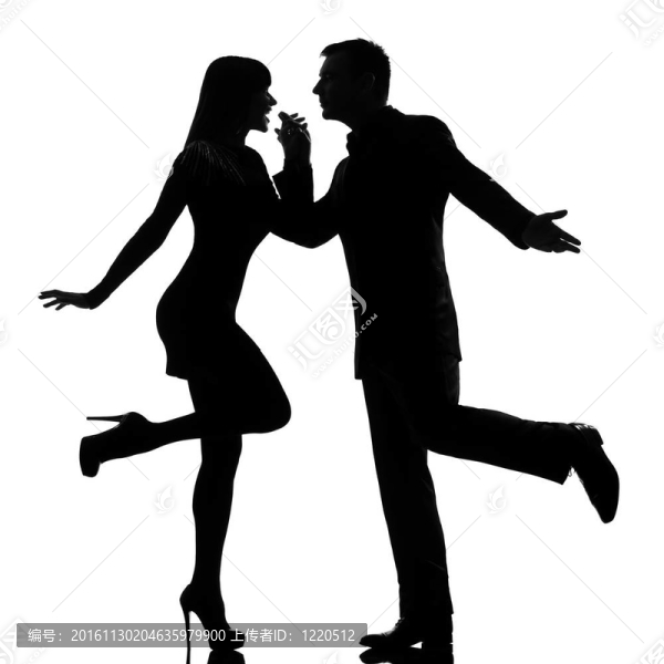 一對夫婦男女跳舞搖滾