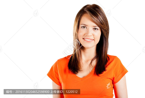 可愛(ài)的少女半身人像白色