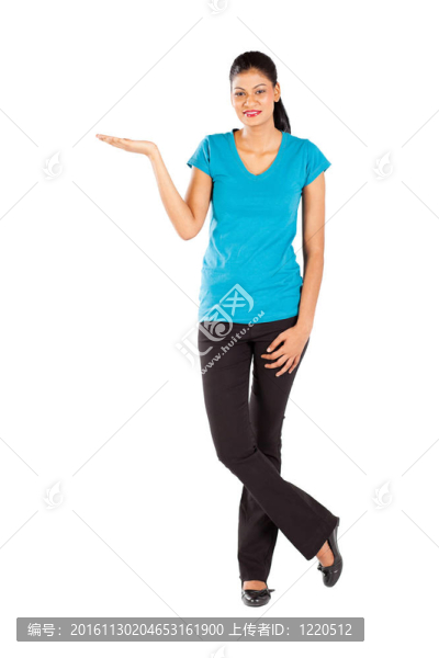 白色的印度女人
