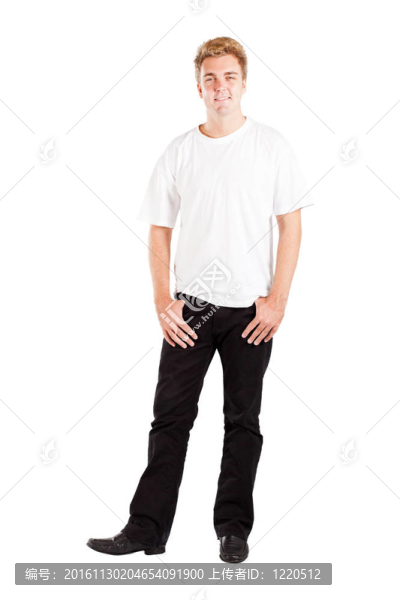 年輕的白人男子孤立