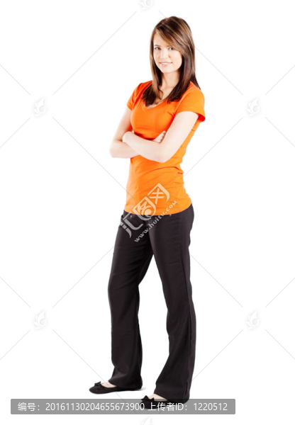 可愛的少女全長度肖像孤立