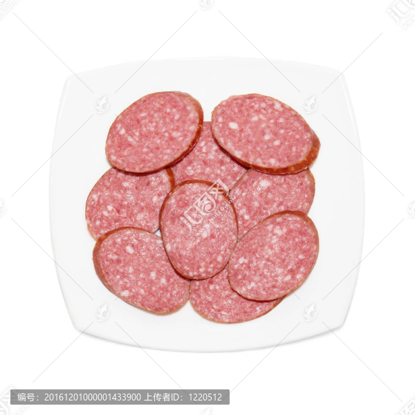盤子上的香腸
