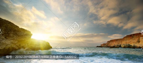 海灘上的日落