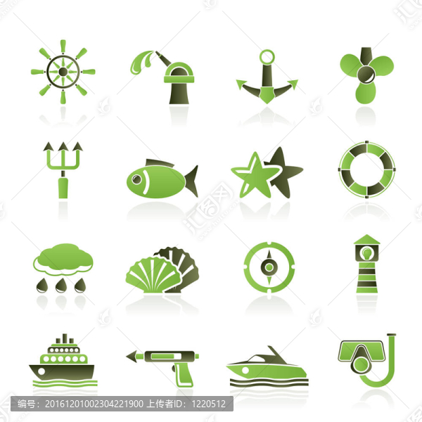 海洋和海洋圖標(biāo)