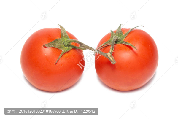 兩個(gè)紅色的西紅柿