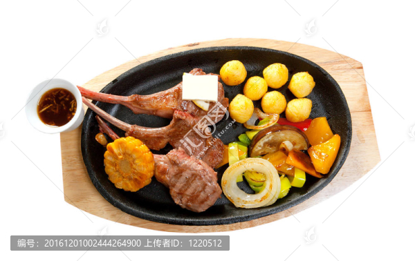 板上的日本排骨