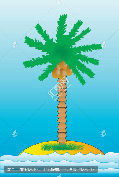 海島和棕櫚樹
