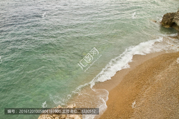 地中海海灘俯視圖