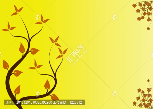 日本風(fēng)格的抽象花卉設(shè)計
