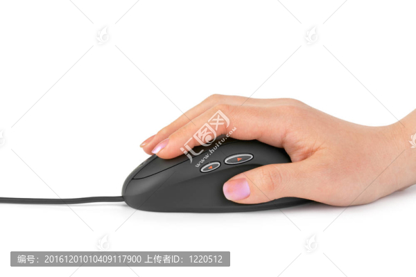 手和電腦鼠標