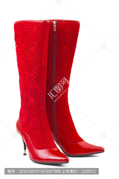 女人紅靴子
