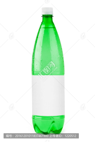 帶有空白標(biāo)簽的水瓶