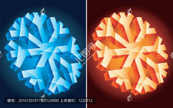 雪花。