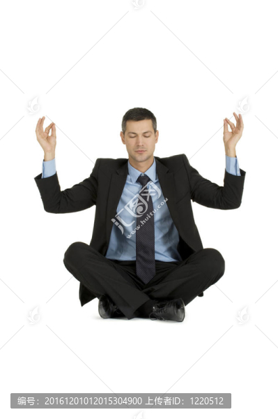 商人練習(xí)瑜伽