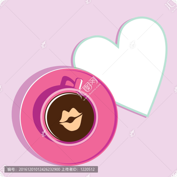 咖啡杯的吻