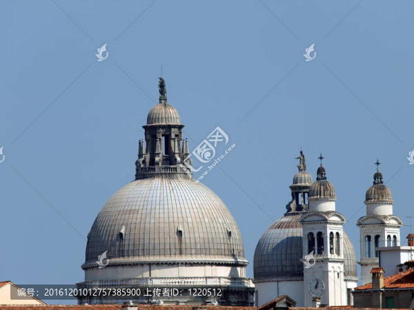 威尼斯-,Basilica,di,Santa,Maria,della,Salute的屋頂