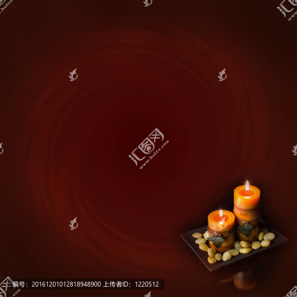 兩個橙色蠟燭