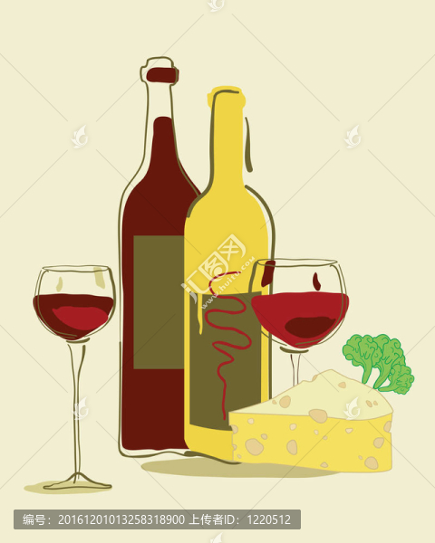 紅酒和奶酪