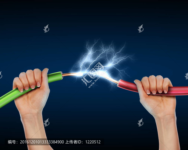 隨著電力sparkls電線